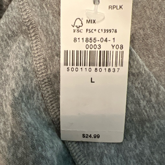 Old Navy gray active light support cloud+ longline sports bra size large NWT - Picture 4 of 6